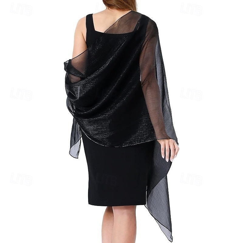 Dámské bolerko Elegantní dámy Bez rukávů Polyester Svatební Bolerka S Čistá Barva Pro Formální Léto 2025 - $45.99 –P11