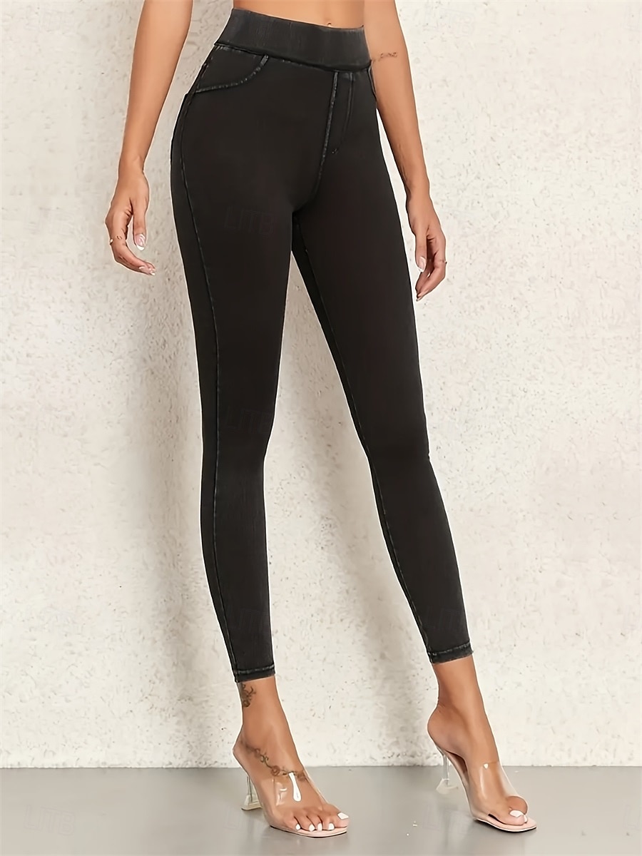 Női Jeggings Szabadság Szüret Etnikai stílus Teljes hossz Magas derék Magas vágás Mokaszinok Légáteresztő Gyors szárítás Nyúlós Szabadtéri Jóga Utca Fekete Medence Sötétkék Nyár Karcsúsított 2025 - $22.99 –P9