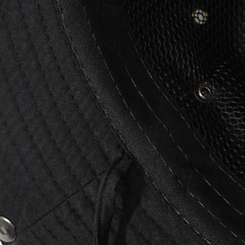 Męskie Kapelusz bucket Kapelusz Czarny Khaki Poliester Ściągana na sznurek Moda Codzienny Ulica Codzienny Równina Filtr przeciwsłoneczny Oddychający 2025 - $6.99 –P6