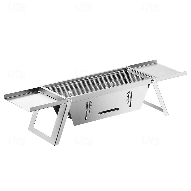 Portable Charcoal Grill, Outdoor Small Grill, Folding Stainless Steel 304 Grill for Camping, Backyard, Boat 2025 - $28.99 –P1