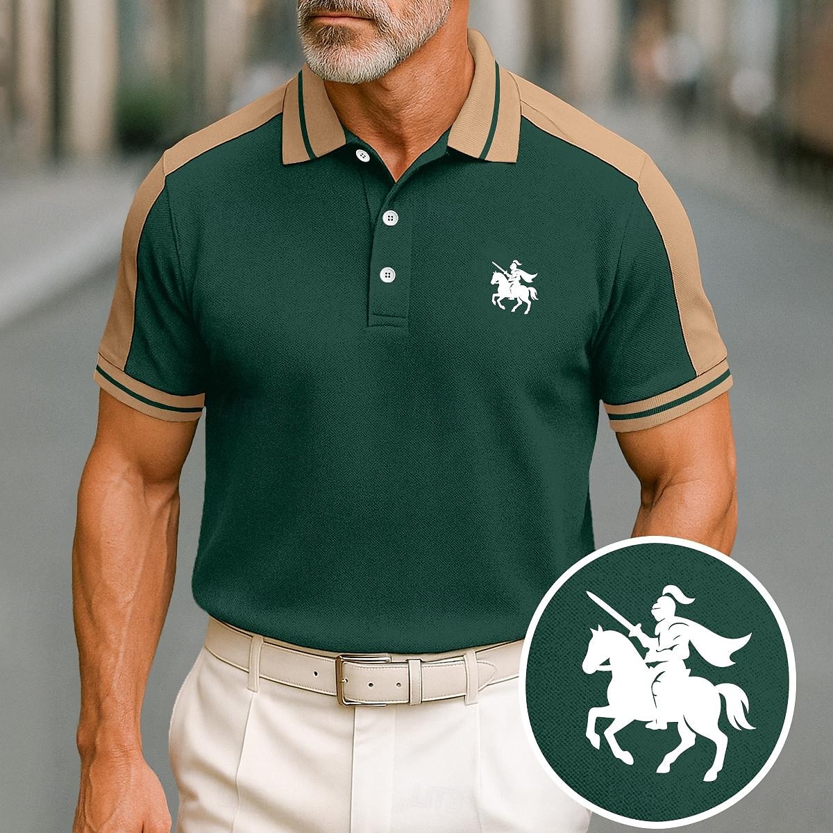 Herren Baumwoll-Poloshirt Golfshirt Geschäft Revers Kurzarm Mode Basic Farbblock Patchwork Bestickt Sommer Weinrot Schwarz Grün aschgrau Dunkel Blau Hellblau Baumwoll-Poloshirt 2025 - $22.99 –P9