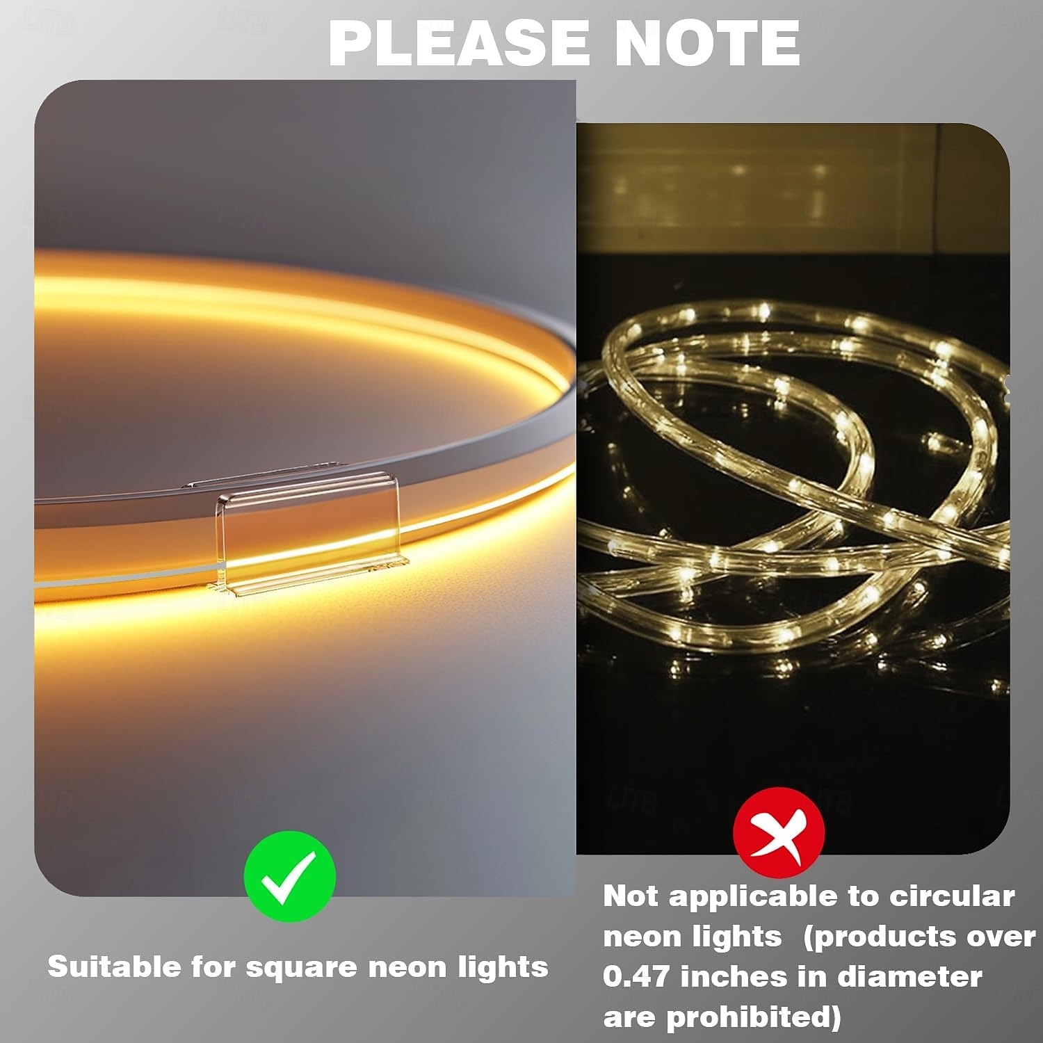 20 st. neonljusklämmor för montering av genomskinliga, vattentäta LED-remsor - självhäftande väggfäste för GoVee och andra neon-LED-remsor 2025 - $17.99 –P5