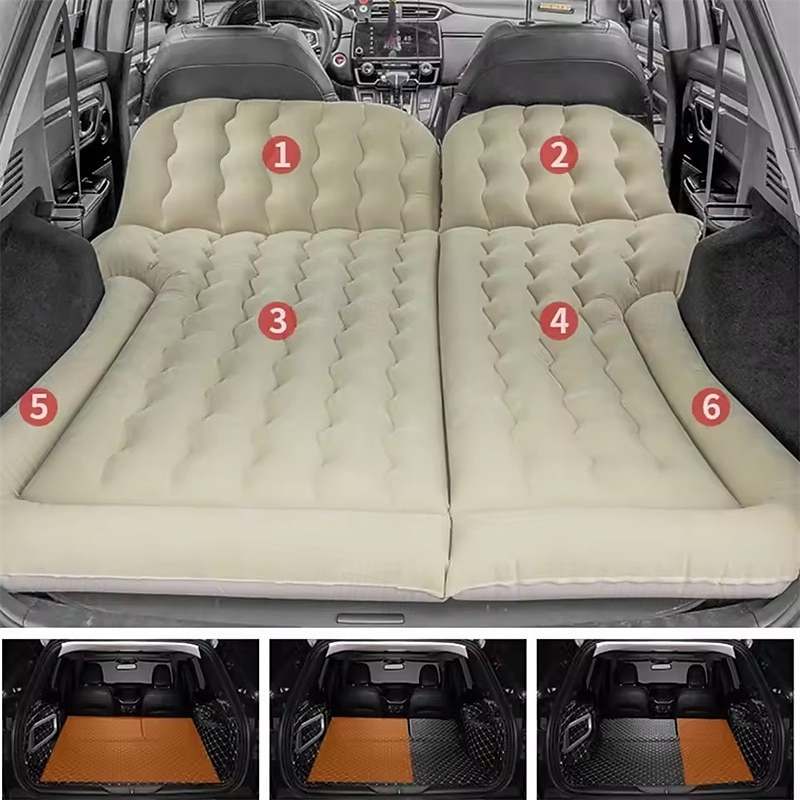 Portable SUV Travel Air Mattress Cushion Inflatable Car Bed Mattress Car Camping Mattress with 2 Pillows Outdoor Camping Cushion 2025 - $79.99 –P3