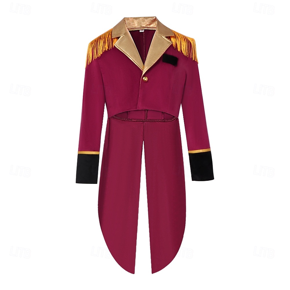 Retro / vintage Punk og gotisk Kostymer i middelalderstil Jakke tailcoat Prins Adelsmann Jacquard Kostyme Herre Royal Steampunk Maskerade Fest Voksne Frakk 2026 - $40.99 –P2