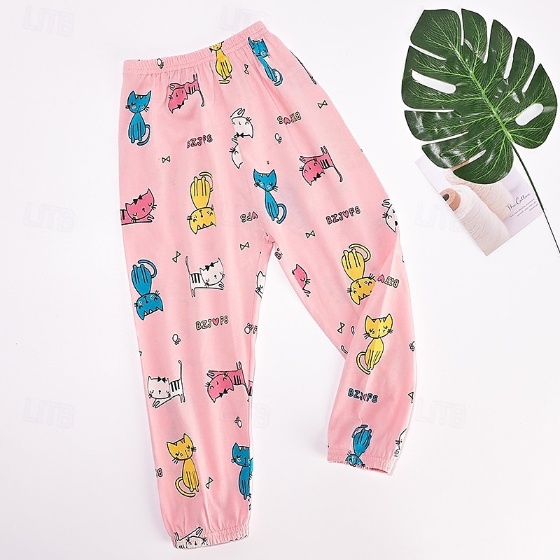 Kinder Jungen Hose Hose Gestreift Weich Komfort Hose Outdoor Basic Weiß Gelb Hellgrün Mittlere Taille 2025 - $5.99 –P16