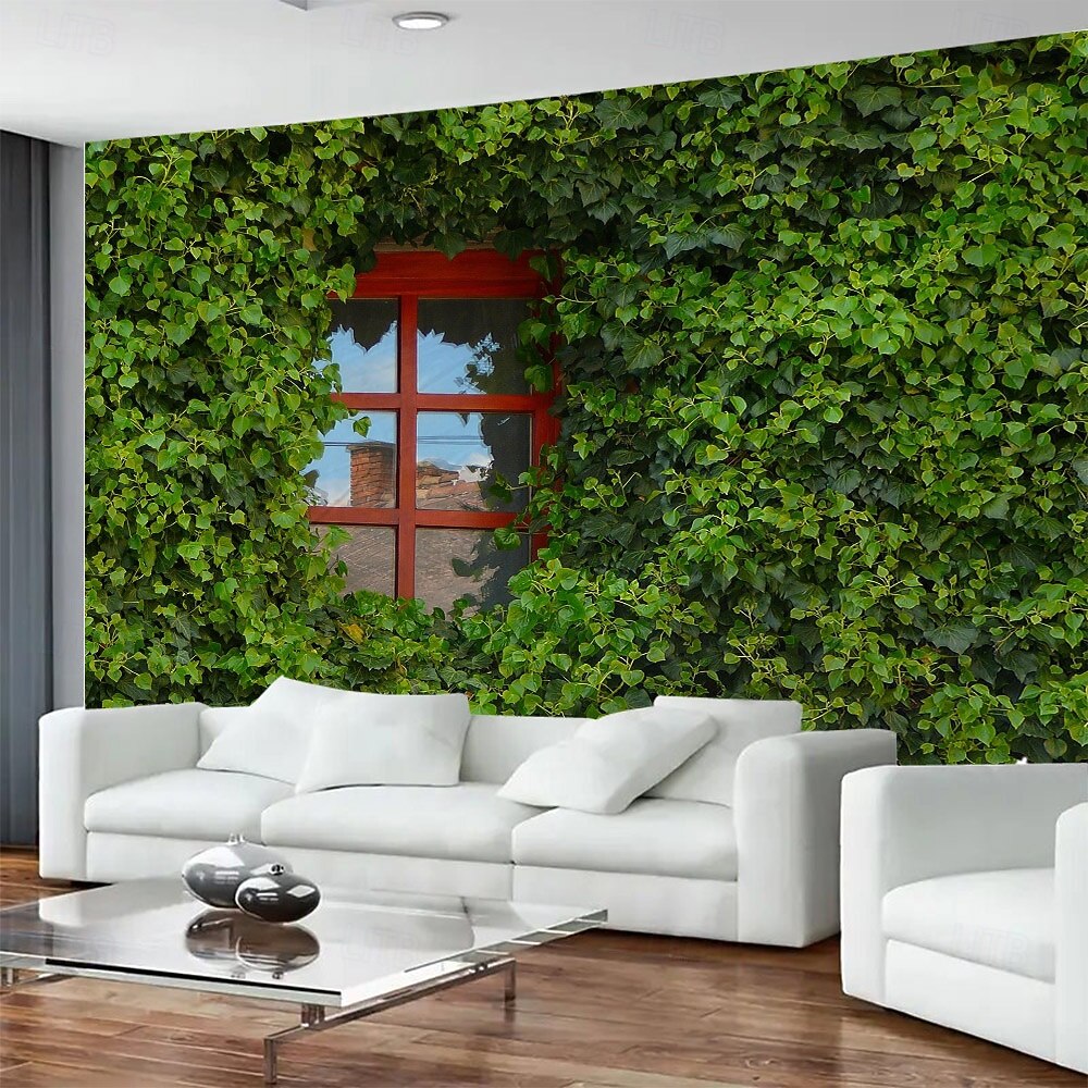 קיר חלון צמח ירוק תלוי שטיח קיר אמנות שטיח גדול קיר קישוט תמונה רקע שטיח וילון בית חדר שינה סלון קישוט 2025 - $14.99 –P4