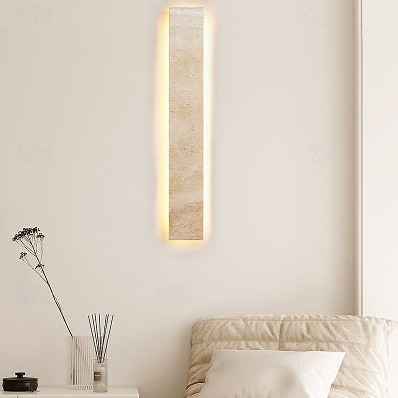 Applique da parete a LED in pietra Wabi-Sabi, luce d'atmosfera a LED, lampada da scala, cortile, balcone retrò, bagno, 110-240 V del 2025 a $346.79 –P8