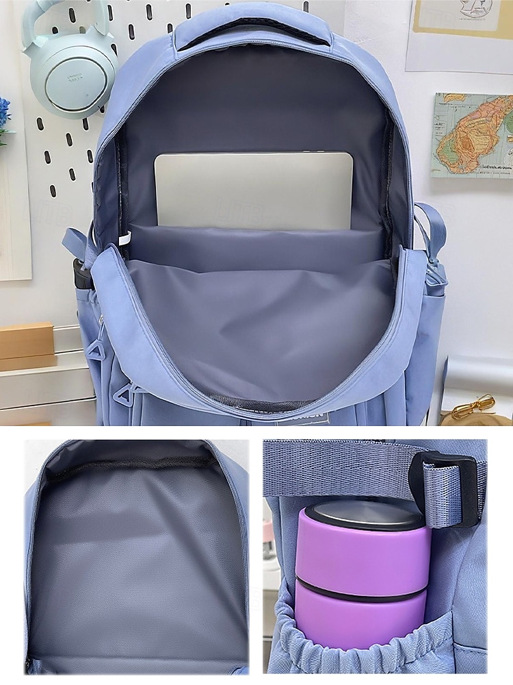 Women's Waterproof Nylon Campus Backpack with Multi-Pocket Storage - Lightweight Large Capacity College Bag for Teens to School and Daily Commuting 2025 - $32.99 –P7