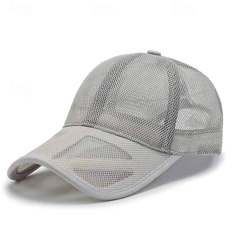 Honkbalpet Tennispet Voor heren Kap Effen Zonbescherming Vochtregelerend Ademend voor Tennis Honkbal Augurkbal Zomer Zwart Leger Groen Donker Marineblauw 2026 - $6.49 –P2