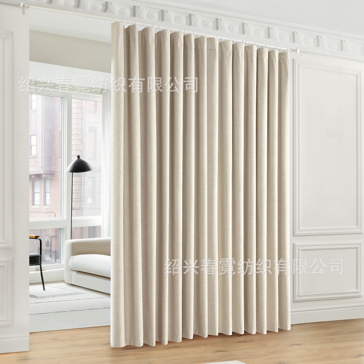 Écran de fenêtre en coton lin de style moderne minimaliste à un panneau pour le salon la chambre la salle à manger le bureau rideau semi-transparent de 2025 ? $31.99 –P12