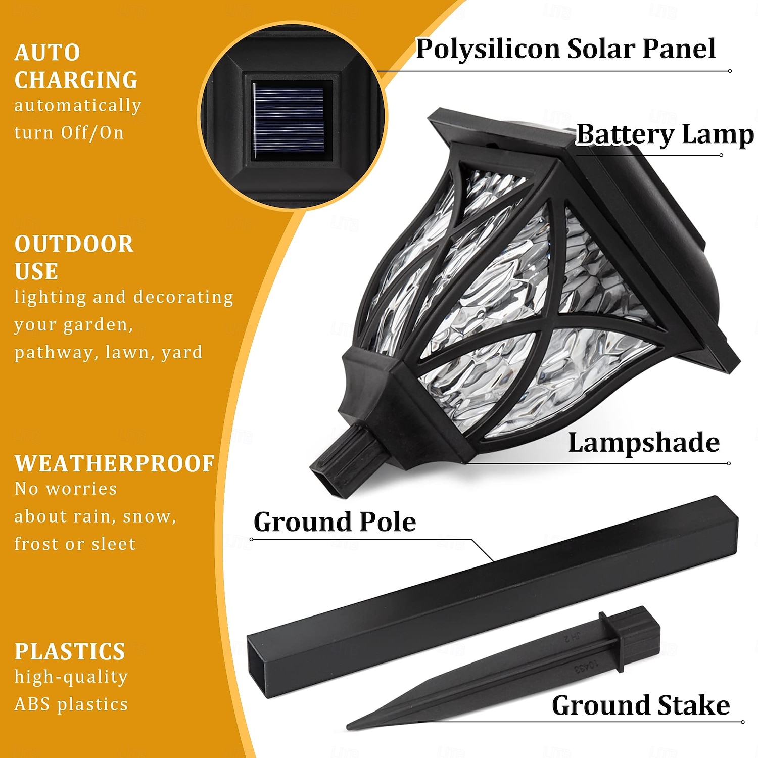 2 Pcs Outdoor Pathway Lights Solar Waterproof Floor Plug in Light Courtyard Garden Path Park Street Pool Villa Decorative Light Landscape Light Lighting 2025 - $14.99 –P3