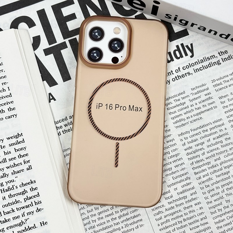 Magnetic Phone Case for iPhone 16/15/14/13/12 Pro Max/Plus – Translucent PC Back Cover, MagSafe Compatible, Magnetic Adsorption, Wireless Charging Support 2025 - $19.99 –P8