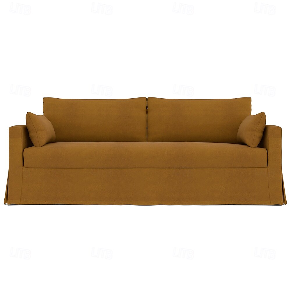 غطاء أريكة مناسب لأريكة هيلتارب، أغطية مخملية مبطنة بلون واحد 2025 - $241.69 –P16
