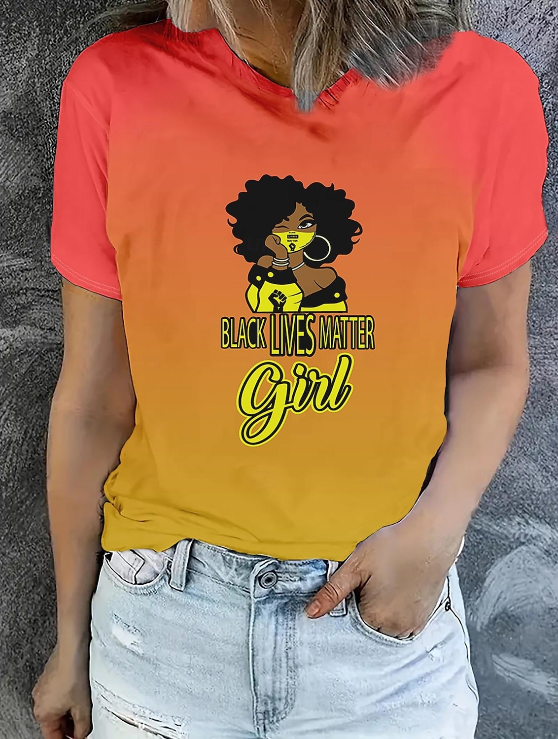 Damen T Shirt Sommeroberteile Grafik Buchstabe Klassisch Lässig Kurzarm Rundhalsausschnitt Crop Tops Täglich Wochenende Druck Regenbogen Sommer Frühling Herbst 2025 - $14.99 –P1