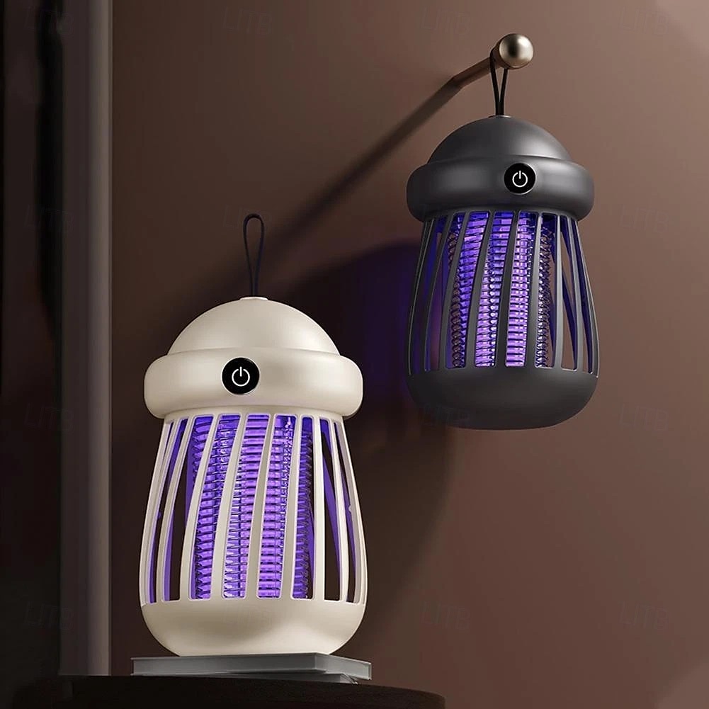 Bærbar myggdreperlampe, elektrisk fluefelle for soverom, stillegående drift, effektiv myggkontroll, kompakt og oppladbar design for innendørs bruk 2025 - $10.49 –P1