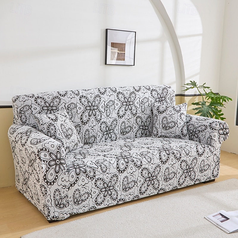 Capa de sofá em tecido jacquard elástico, capa de sofá secional em formato de L, capa de canto para sala de estar, 1/2/3/4 lugares de 2025 por $37.99 –P7