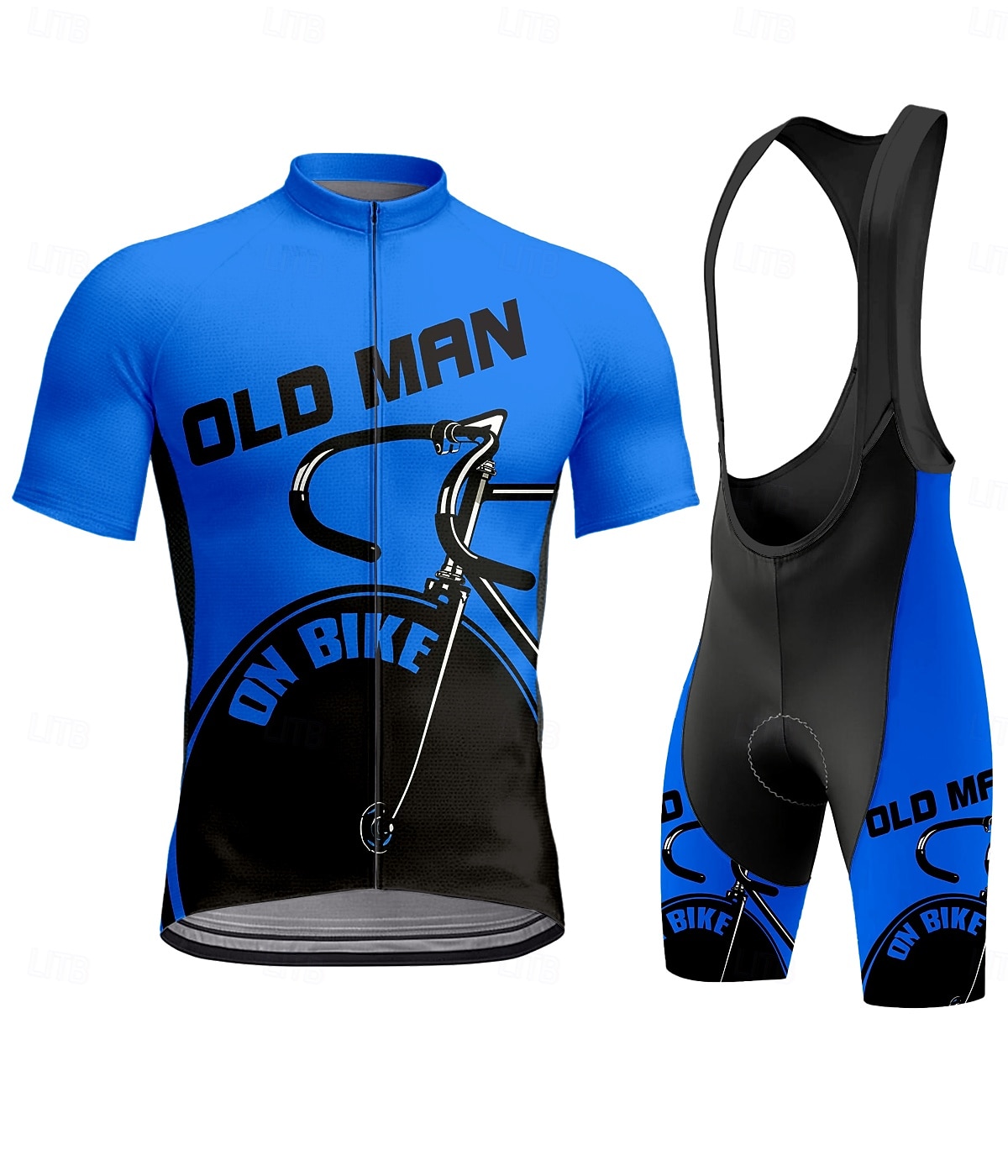 בגדי ריקוד גברים חולצת ג'רסי ומכנס קצר ביב לרכיבה שרוולים קצרים קיץ צהוב אודם כחול ים גראפי גיאומטרי אופניים קרם הגנה עמידות UV 3D לוח ייבוש מהיר כיס אחורי ספורט ביגוד 2026 - $49.99 –P1