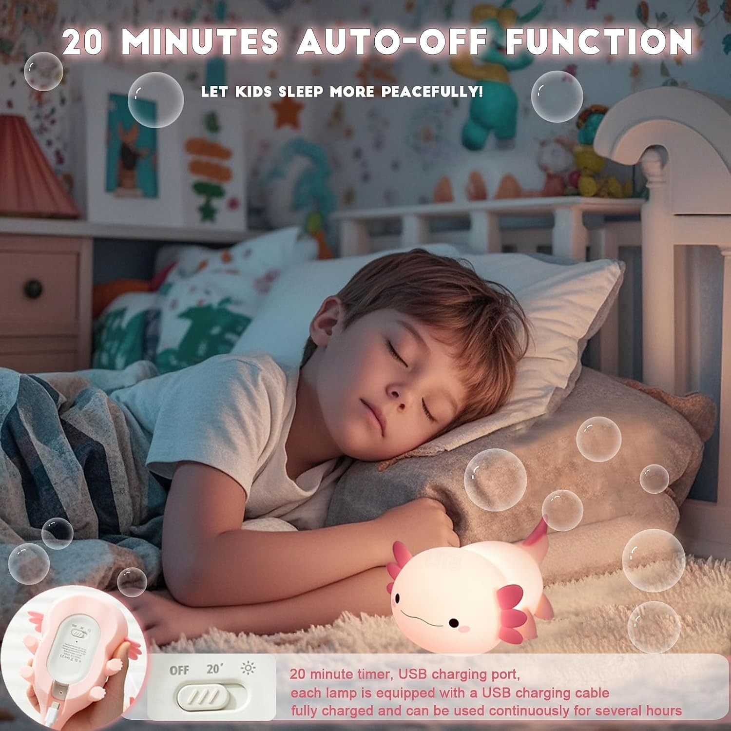 Cute Animal Night Light LED Silicone Squishy Animal Lamp for Kids Ideal Nightlight for Nursery  for Boys and Girls  Fun Room Decor  Soft and Safe Breastfeeding Light (Panda/Capybara/Dog/Duck/Dinosaur) 2026 - $17.99 –P3