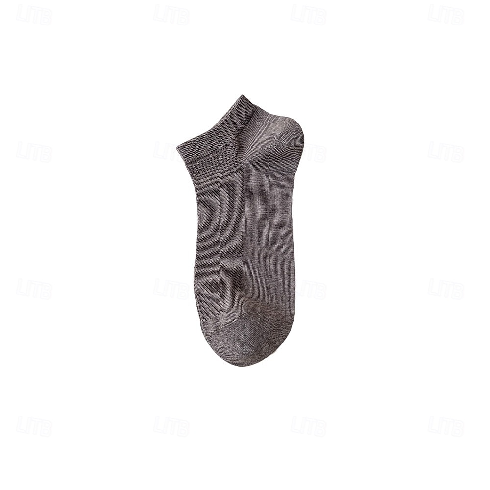 Herren 1 Paar Socken No-Show und Liner-Socken Schwarz Weiß Farbe Einfach Schule Formell Outdoor Dünn Sommer Frühling Herbst Ganzjahres Täglich Lässig 2025 - $3.99 –P21