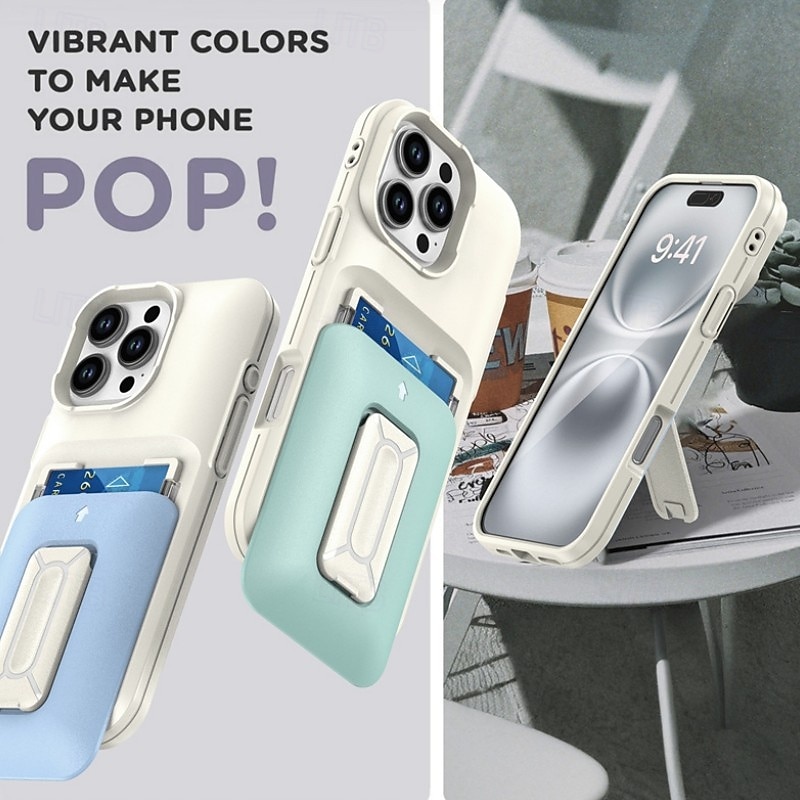 телефон Кейс для Назначение iPhone i16 15 14 Pro Max Plus 16e 13 12 11 Pro Max Кейс на заднюю панель со стендом Защита от удара ПК 2026 - $8.99 –P6