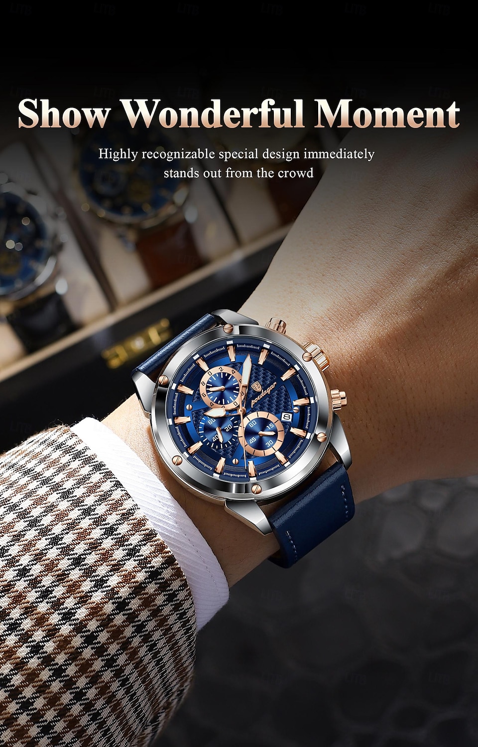 860 New Fashionable Luxury Men's Waterproof Watch Multi functional Luminous Men's Quartz Watch 2026 - $36.99 –P2