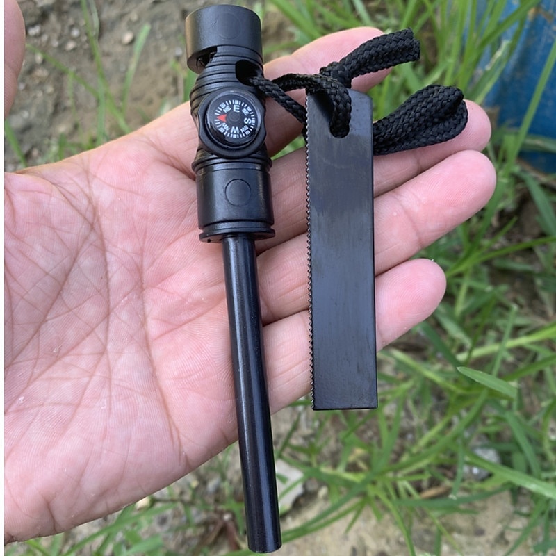 Kit accendifuoco portatile di alta qualità con selce e acciaio - strumento di sopravvivenza compatto e multiuso con barre di magnesio, spago esca per campeggio, escursionismo, EDC e situazioni di del 2025 a $7.99 –P2