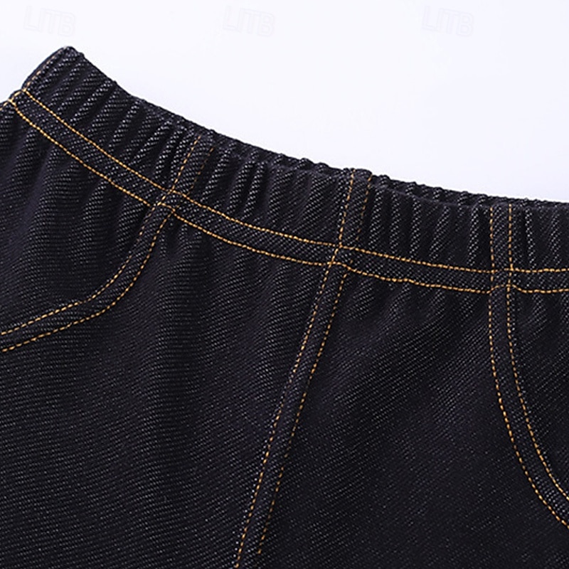 Kids Girls' Leggings Solid Color Daily School 4-12 Years Spring Black Navy Blue 2025 - $11.99 –P5