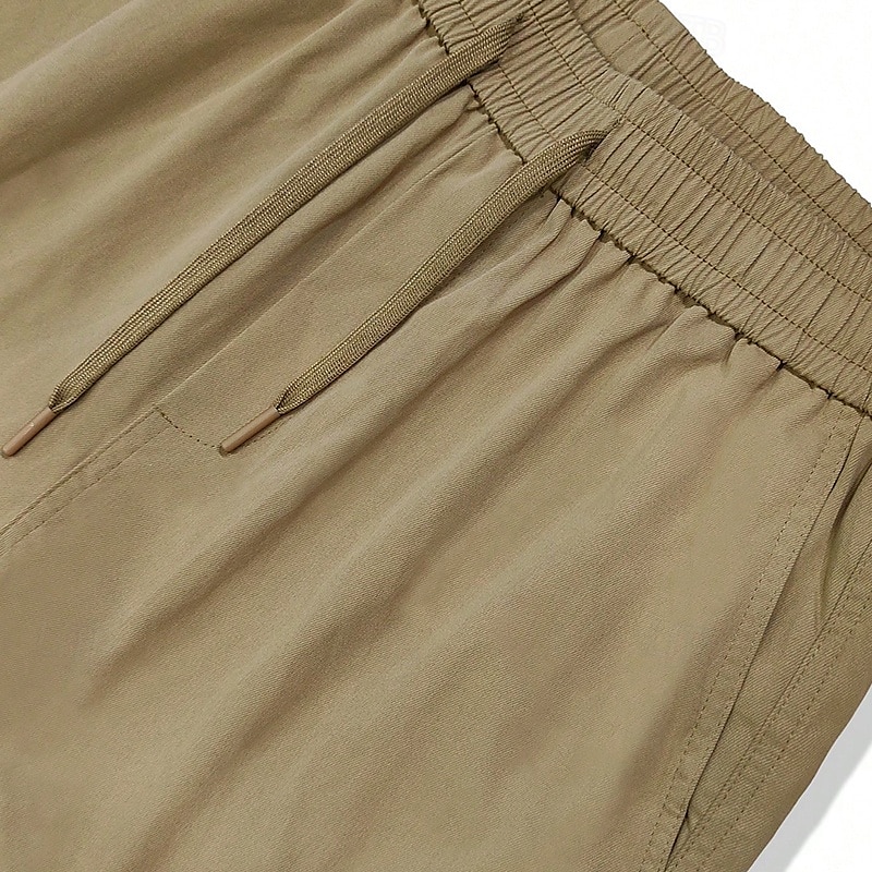 Herre Cargoshorts Outdoor Shorts Joggeshorts Casual shorts Shorts til turbruk Elastisk midje Multi lomme عادي Fukttransport Anvendelig Knelengde utendørs Avslappet Daglig Ferie Mote Svart Lysegrønn 2025 - $25.99 –P7