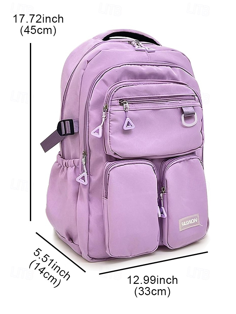 Women's Waterproof Nylon Campus Backpack with Multi-Pocket Storage - Lightweight Large Capacity College Bag for Teens to School and Daily Commuting 2025 - $32.99 –P4