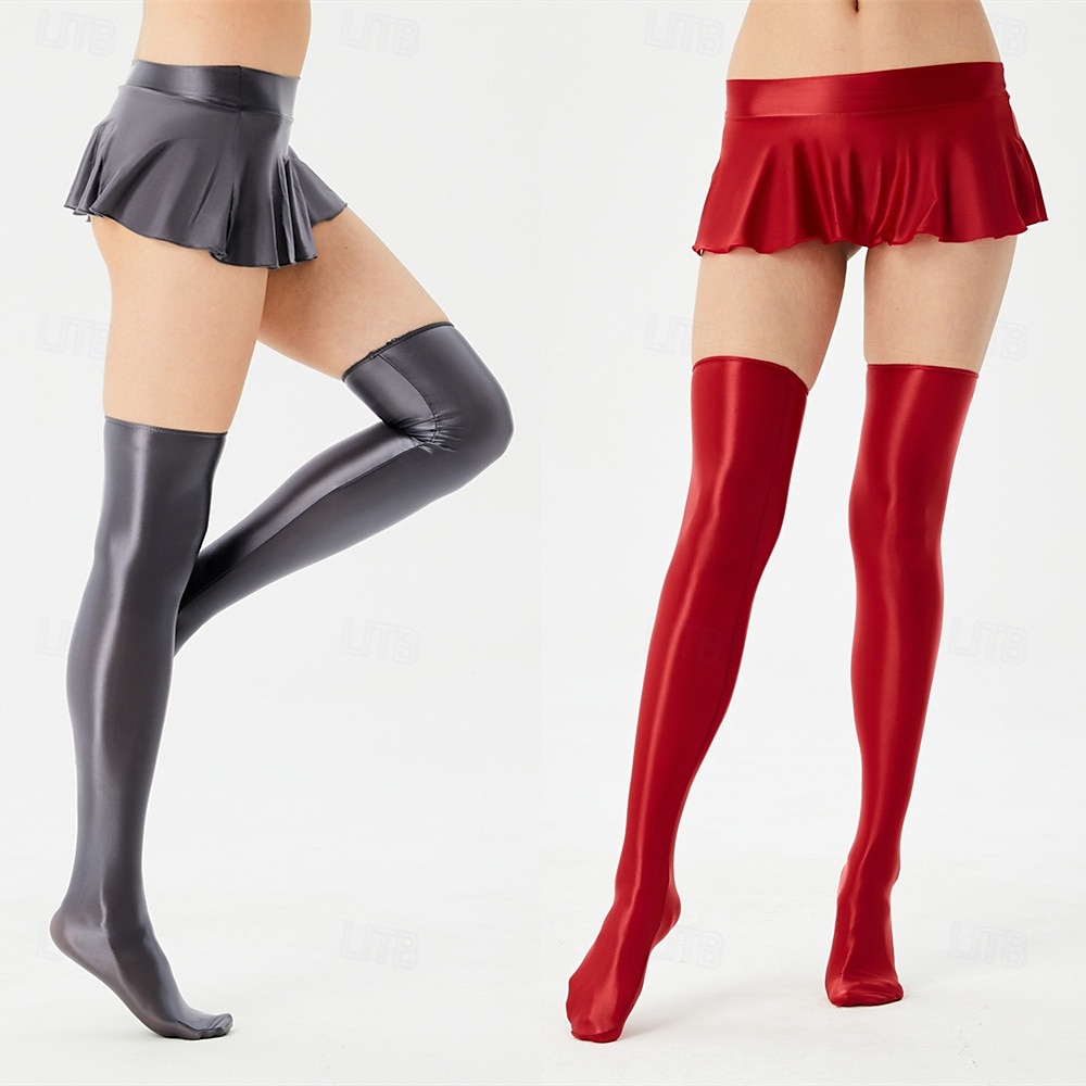 Fényes miniszoknya nőknek - fémes spandex rakott gördeszkás szoknya büszkeségfelvonulásra, neonpartikra, rave partikra, drag show-kra és EDM fesztiválokra 2025 - $19.49 –P6