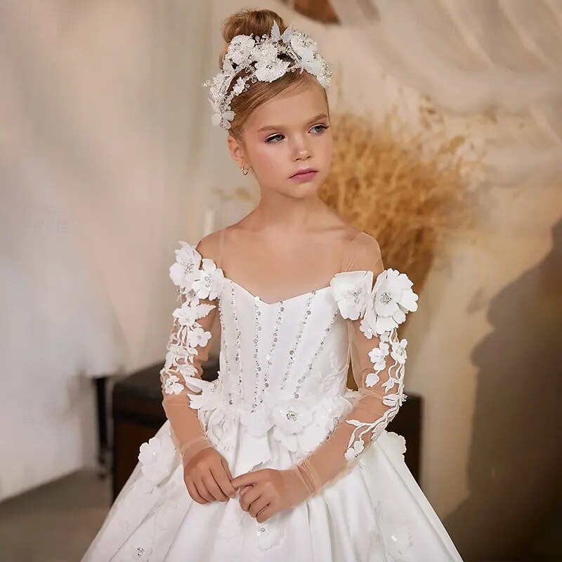 chinese dress ladies Snow Queen Dazzle Costume Gown with Train
