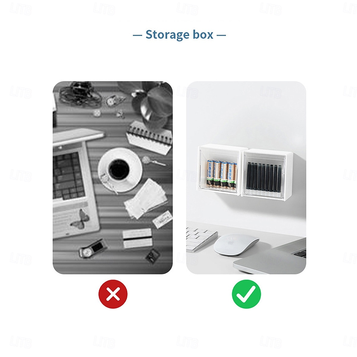 Wall-Mounted Flip Storage Boxes for Bathroom, No-Drill Makeup Organizer for Cotton Swabs, Hair Ties, Lipsticks, Ideal for Vanity, Bathroom, and Living Room 2025 - $5.99 –P11
