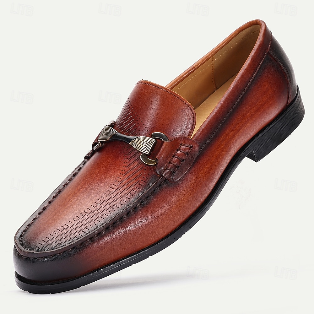 Ανδρικά δερμάτινα μοκασίνια υψηλής ποιότητας – άνετα slip-on παπούτσια για δουλειά, κοινωνικές συγκεντρώσεις και επαγγελματικές περιστάσεις. 2026 - $99.99 –P3