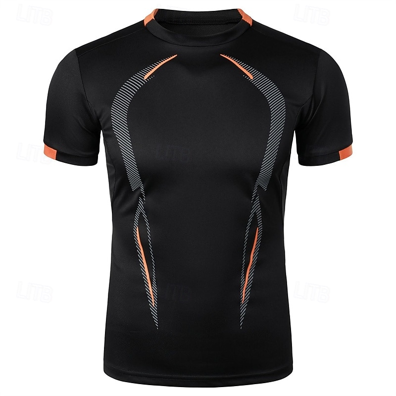 Multi-pakketten 3 stuks Voor heren Strakke ronde hals Korte Mouw Groen+Marineblauw+Zwart T-shirt Kleurenblok Sportief Sport Polyester Zomer 2026 - $33.99 –P2