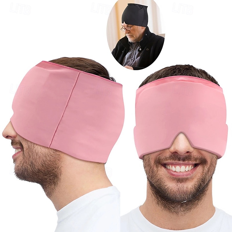 hodepine- og migrenehatt, kjøleputer gel migrenemaske, gjenbrukbar migrenehette for spenning, stress, langvarig kjølende isterapi 2025 - $23.99 –P16