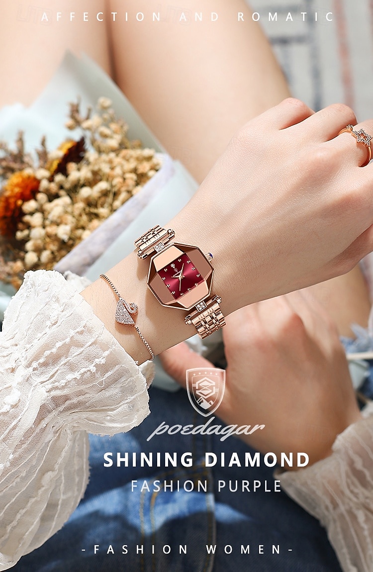 Women Quartz Watch Wrist Watch Retro Vintage Luxury Rhinestone Wristwatch Waterproof Stainless Steel Watch 2025 - $27.99 –P1