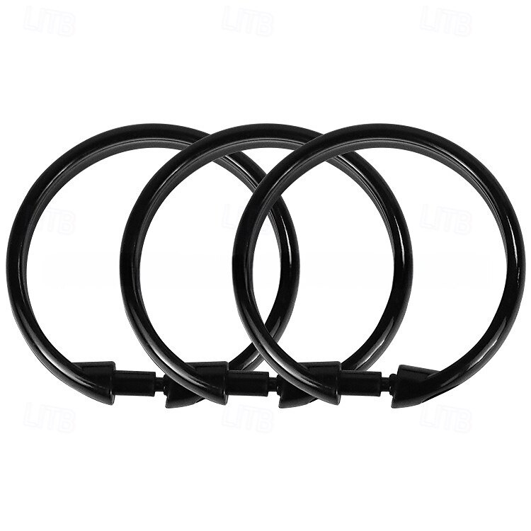 Clear Premium Plastic Shower Rings Provide Effortless Gliding on Standard Shower Rods Set of 12, Easy Snap Closure, BPA-Free Plastic 2025 - $7.99 –P2