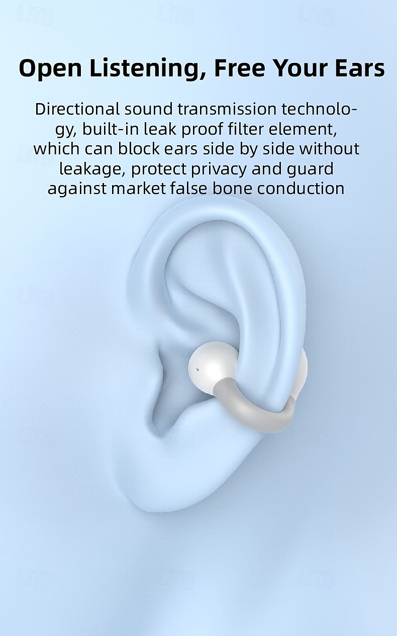 Ear Clip Bluetooth 5.0 Wireless Earbuds – Open Ear TWS Headphones with Mic, Ultra-Light, Sports Waterproof, Low Latency for Gaming, iOS/Android Compatible 2025 - $22.99 –P7