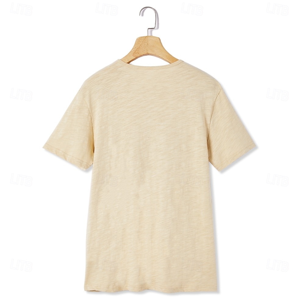 Confezione da 2 magliette da uomo, maglietta Henley, manica corta, tinta unita, stile semplice, moderno, contemporaneo, con bottoni, stile Henley, per le vacanze, stile casual, estivo. del 2025 a $27.99 –P4