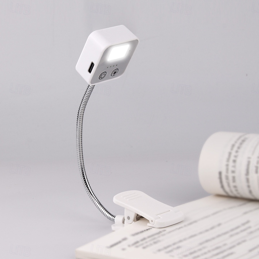 wiederaufladbare Buchleuchten zum nächtlichen Lesen im Bett 6 LED-Leseleuchten &Memory-Funktion - 3 Farbtemperaturen 5 Dimmhelligkeiten leichte Clip-on-Lampen für Buchliebhaber 2025 - $12.49 –P3