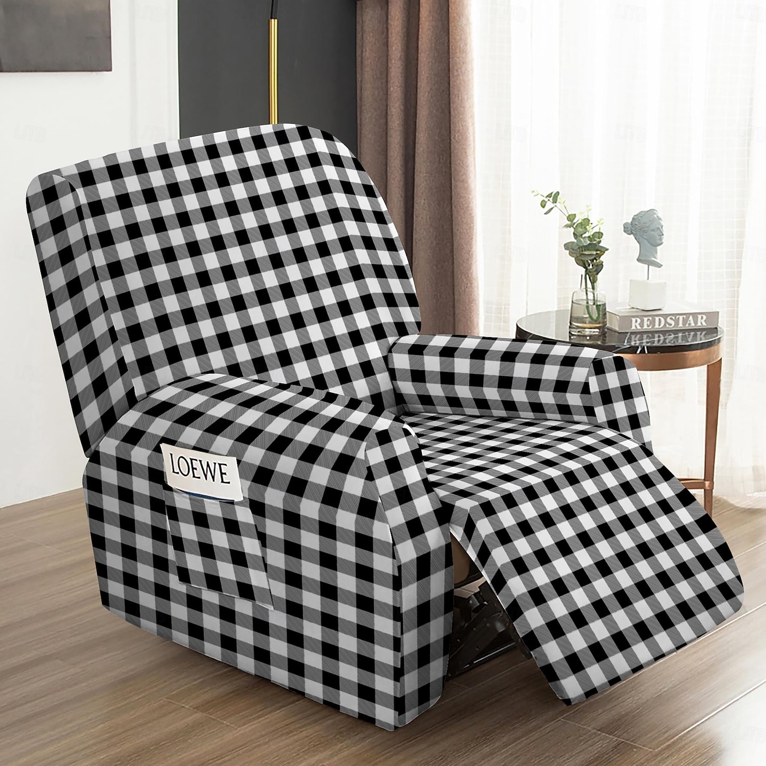 Funda para sillón reclinable con estampado floral, funda para chaise longue con estampado geométrico 2025 - $27.99 –P2