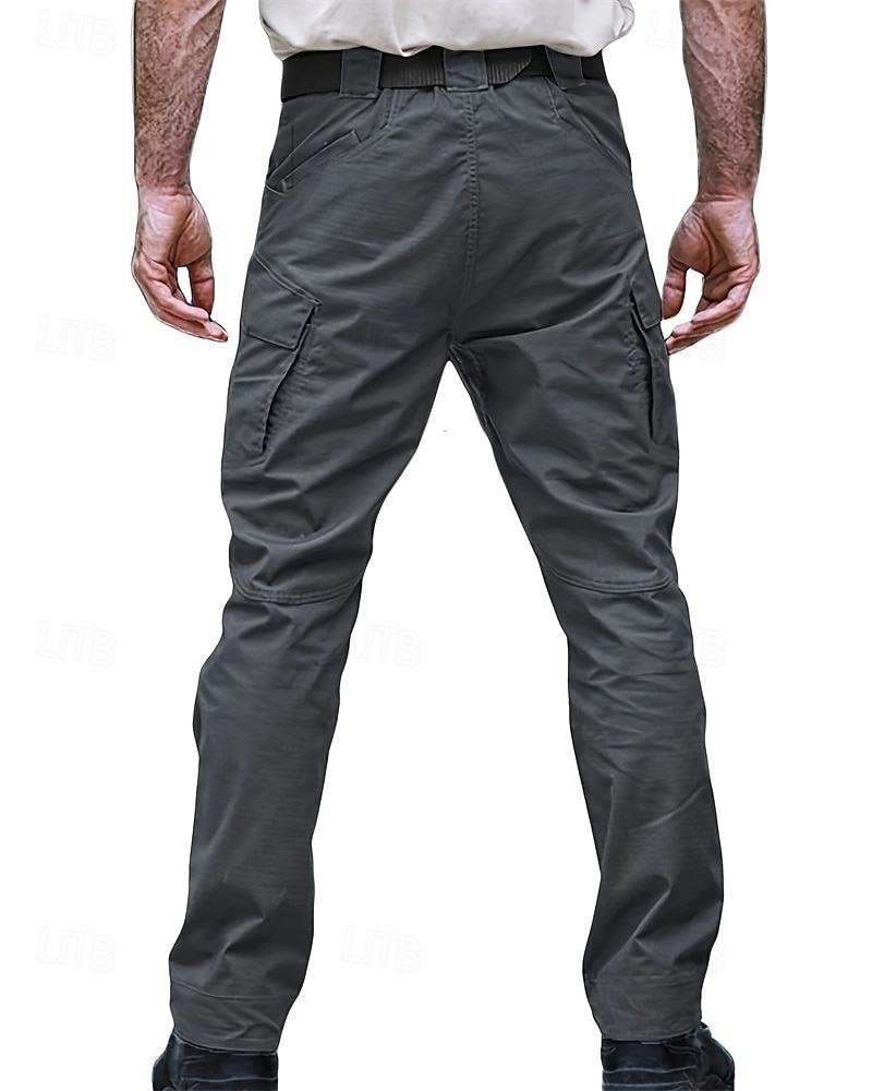 Men's Cargo Pants Tactical Pants Trousers Buttons Multi Pocket Plain Wearable Outdoor Daily Camping & Hiking Fashion Classic Black Army Green 2026 - $21.99 –P9