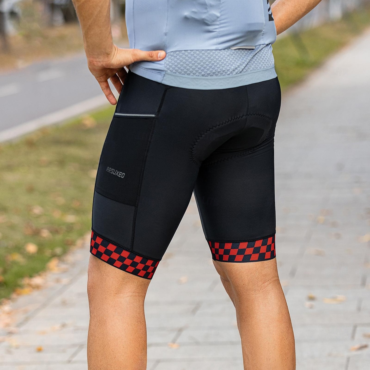 Arsuxeo Hombre Rayas Pantalones cortos de ciclismo de carretera Short interior ciclismo bicicleta Pantalones de Ciclismo Bicicleta Bermudas Mallas Leggings Moldeado al Cuerpo MTB Bicicleta Montaña 2026 - $33.99 –P6