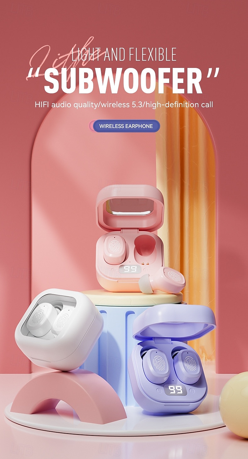 BY18 TWS Wireless Earbuds Bluetooth 5.3 In-Ear Headphones with Charging Case, Low Latency, Stereo Sound, Built-in Mic for Phone and Gaming 2025 - $25.99 –P1