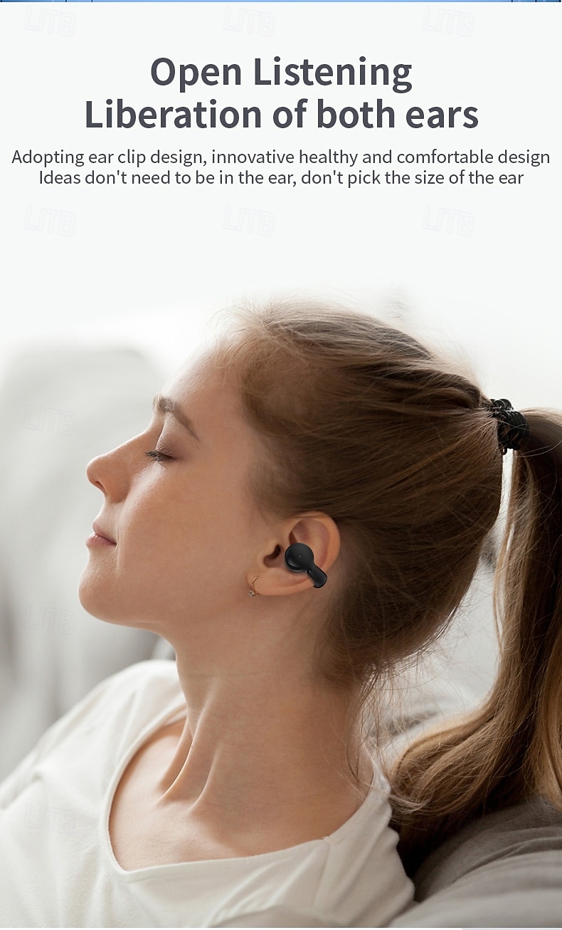 2025年 オープンイヤーワイヤレスBluetoothヘッドセット – イヤークリップデザイン、軽量で快適なフィット感、Bluetooth 5.3 ドライビング、スポーツ、日常使用に最適  コレクション – $20.99 –P2