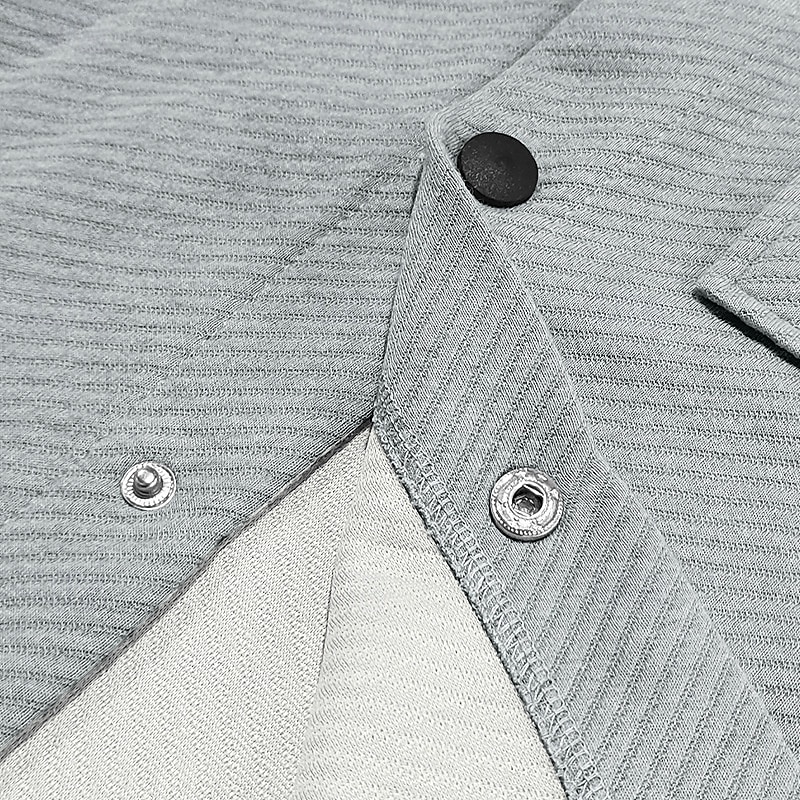 Herren Hemdjacke übergangsjacke Täglich Leicht Jacquard Sommer Frühling Einfach Klassisch Revers Schwarz Weiß Khaki Hellgrau Dunkelgray Jacken 2025 - $24.99 –P5