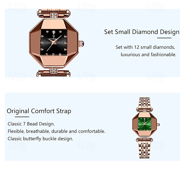 Women Quartz Watch Wrist Watch Retro Vintage Luxury Rhinestone Wristwatch Waterproof Stainless Steel Watch 2025 - $27.99 –P11