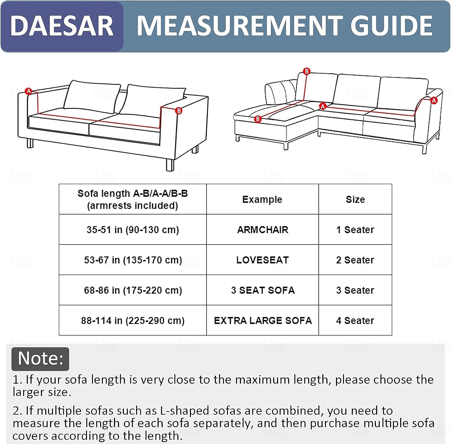 sofföverdrag för vardagsrum, 4-sits stretchmöbelskydd dammtät loveseat-överdrag allt-inklusive överdrag möbelskydd stolsöverdrag för vardagsrum 2025 - $15.49 –P2