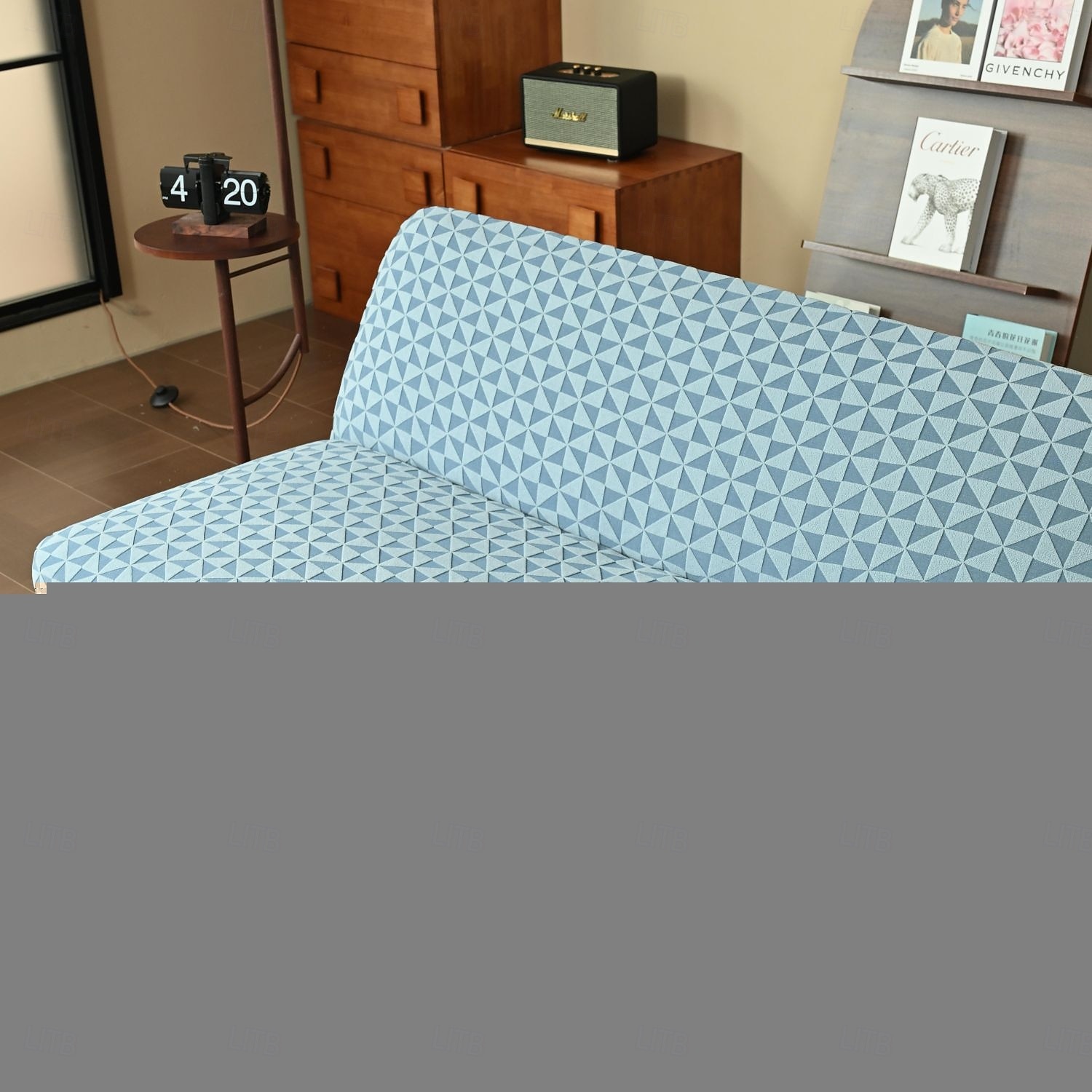 huse de canapea, husă futon pentru canapea extensibilă fără brațe, husă elastică pentru canapea extensibilă fără brațe, model jacquard din spandex, caracteristică elastică pentru canapea extensibilă pliabilă 2025 - $19.99 –P8
