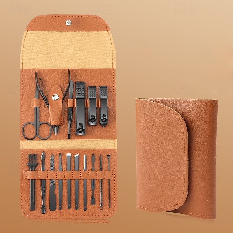 Kit per pedicure con tagliaunghie professionale 16 in 1, set per manicure, strumenti per la cura delle unghie in acciaio inossidabile, kit per la cura delle unghie con lussuosa custodia da viaggio in del 2025 a $9.49 –P7